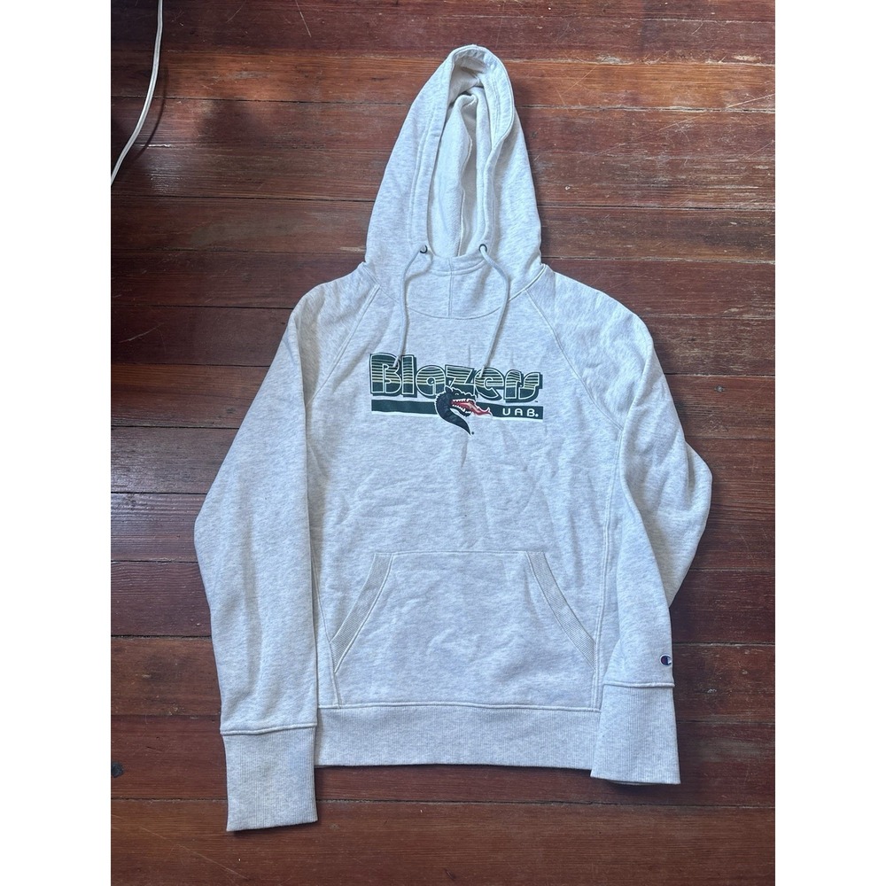 UAB Blazers Sweatshirt Hoodie Women's  Small Gray Logo Champion